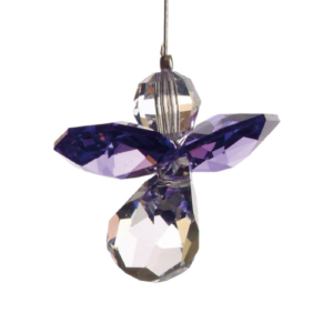 Schutzengel mit edlen Swarovski-Elementen - Amethyst