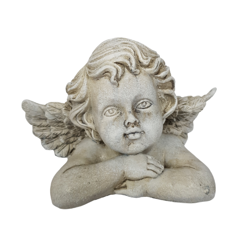 Engel "Raffael" in Grau