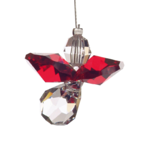 Schutzengel mit edlen Swarovski-Elementen – Granat