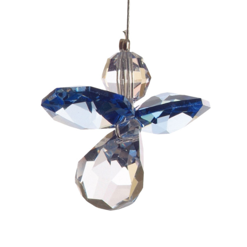 Schutzengel mit edlen Swarovski-Elementen - Saphir